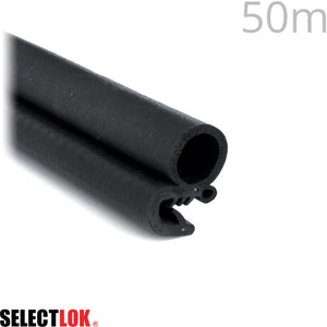50m of Rubber Side Mount Profile EPDM Grip 2.0mm