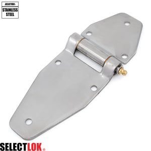 187mm Flat Door Hinge With Grease Nipple Stainless Steel - Selectlok